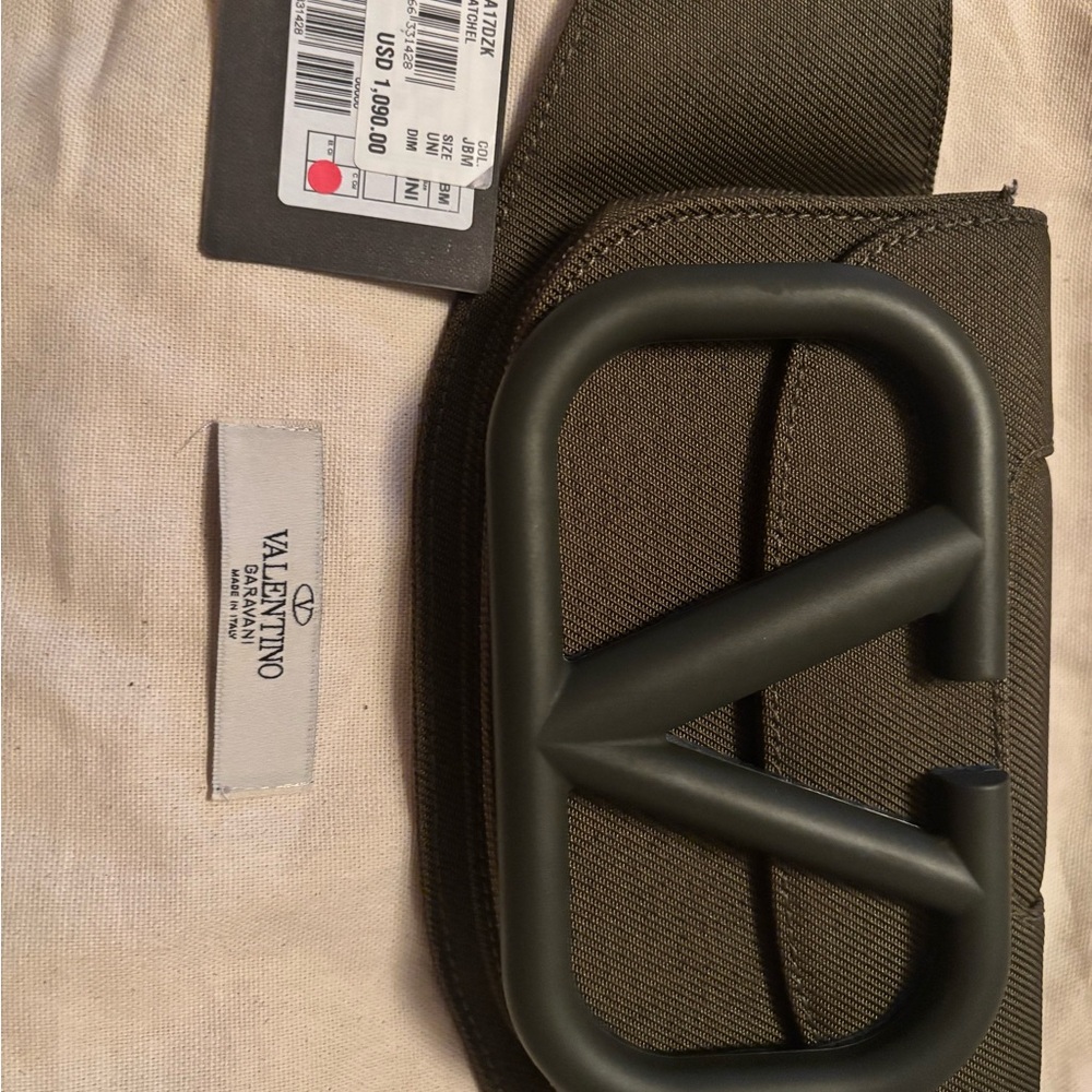 Valentino Garavani Olive Green Satchel